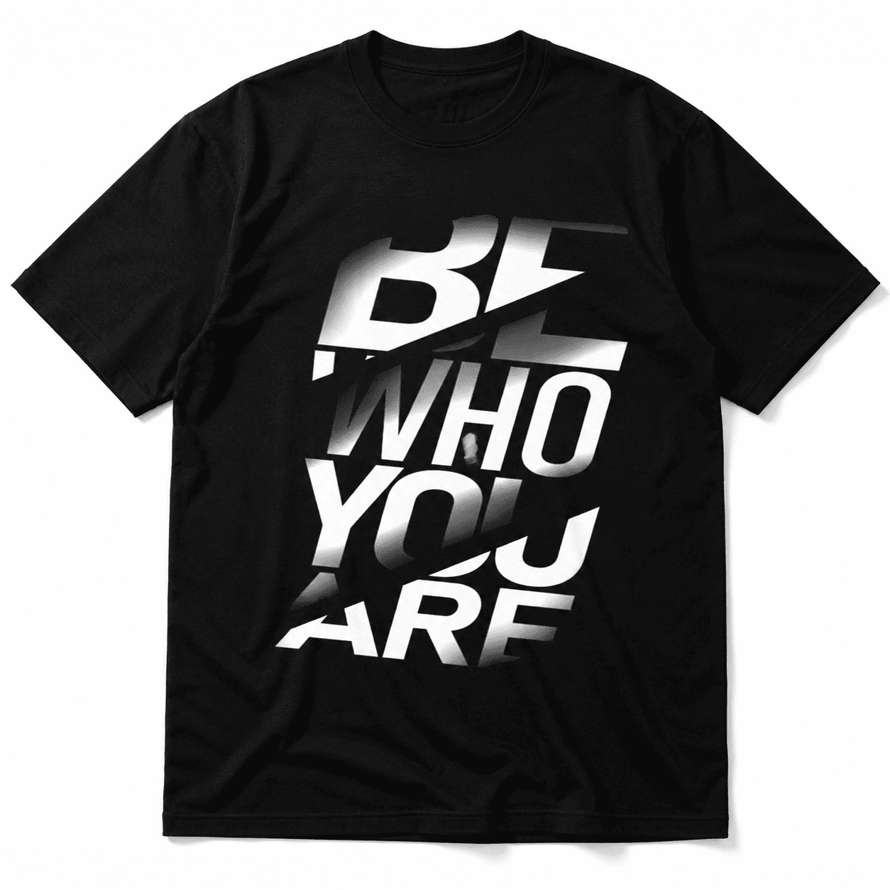 Be Who You Are Regular Fit Cotton T-Shirt