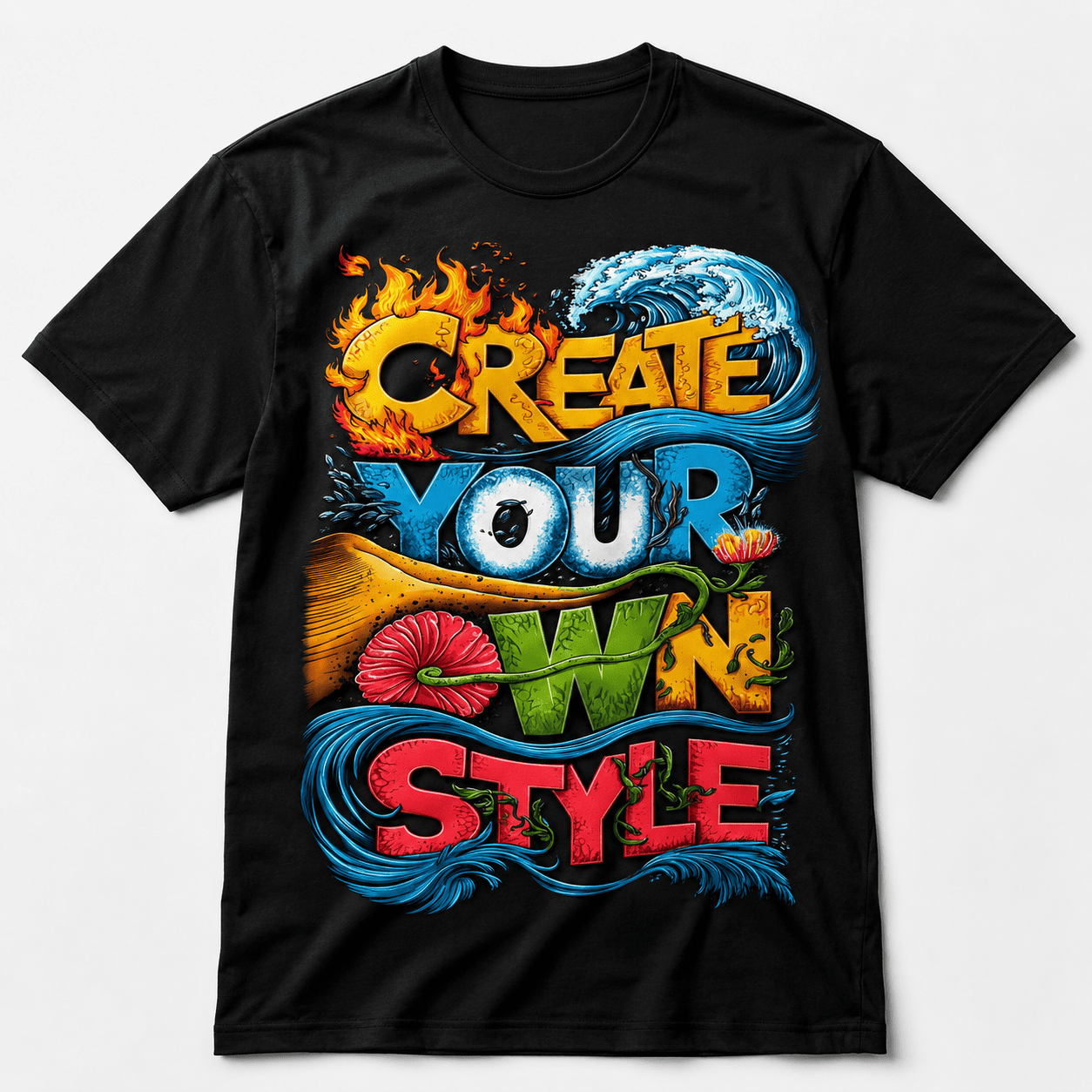 Create Your Own Style Regular Fit Cotton T-Shirt