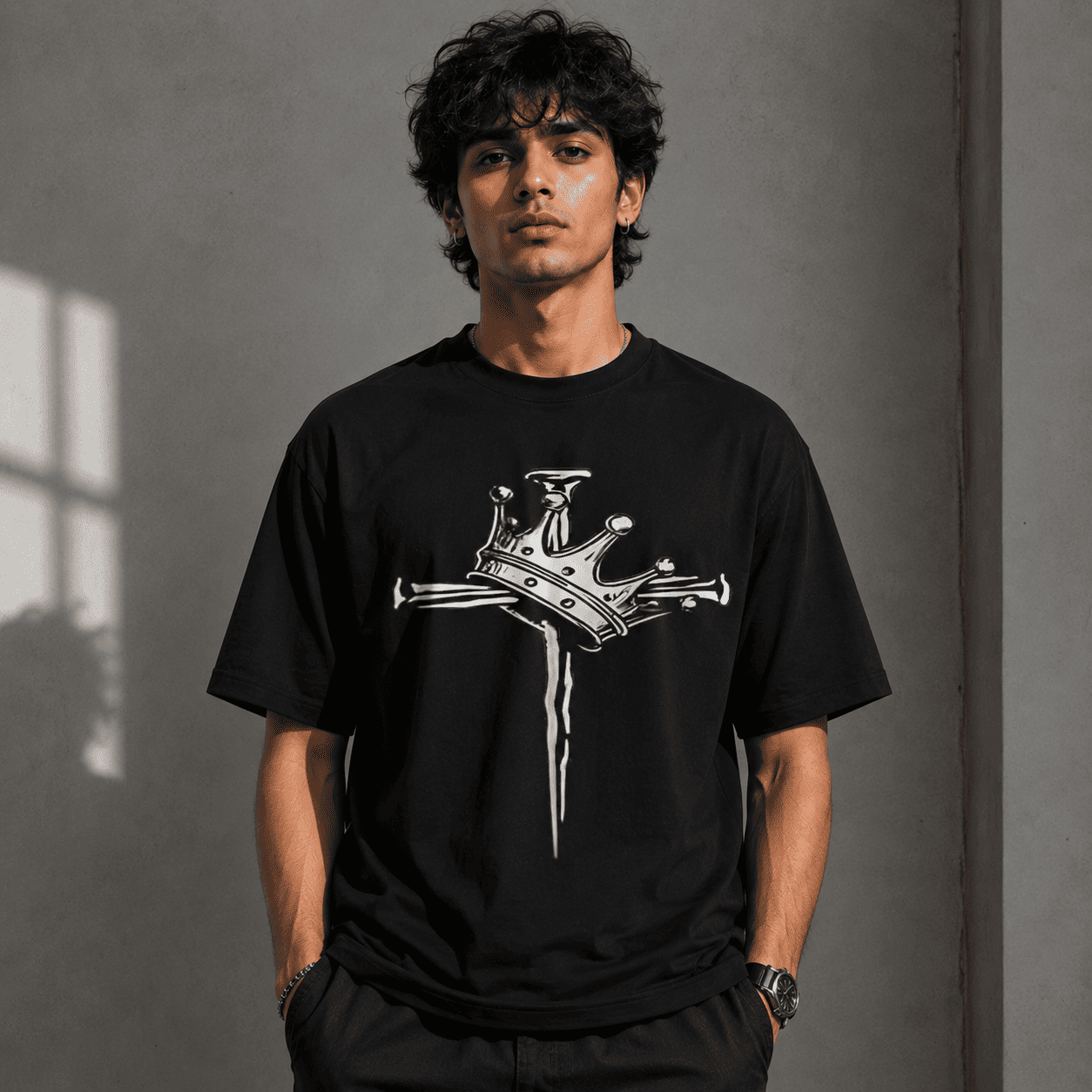 Crown Regular Fit Cotton T-Shirt