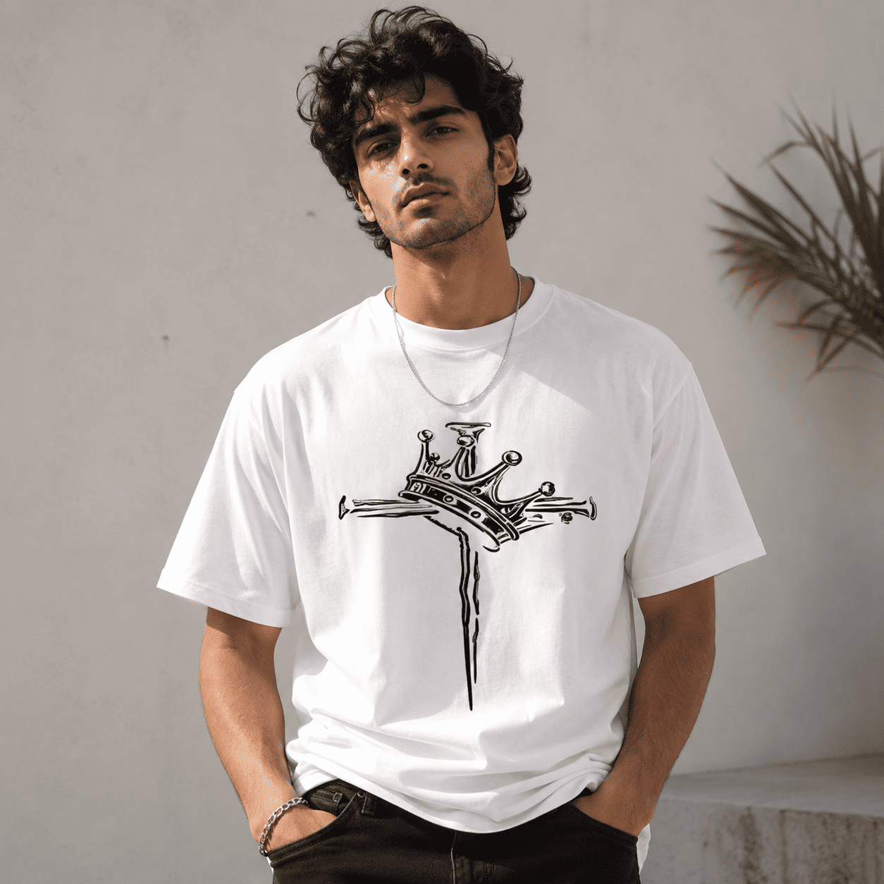 Crown Regular Fit Cotton T-Shirt