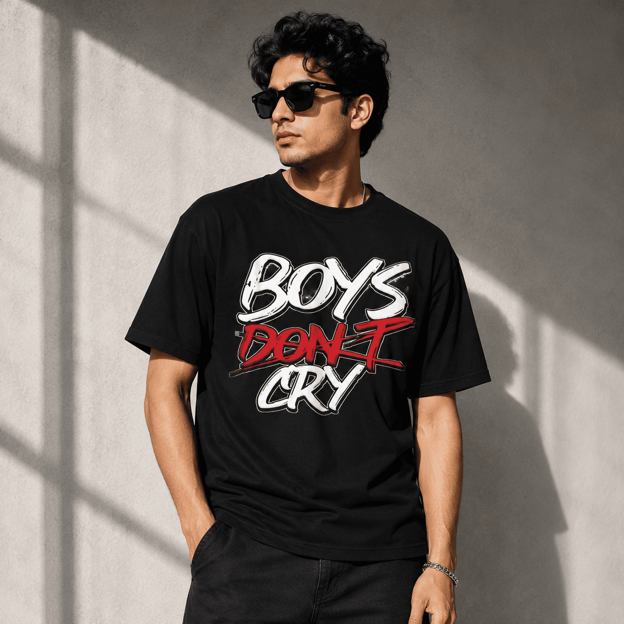 Boys Don't Cry Regular Fit Cotton T-Shirt