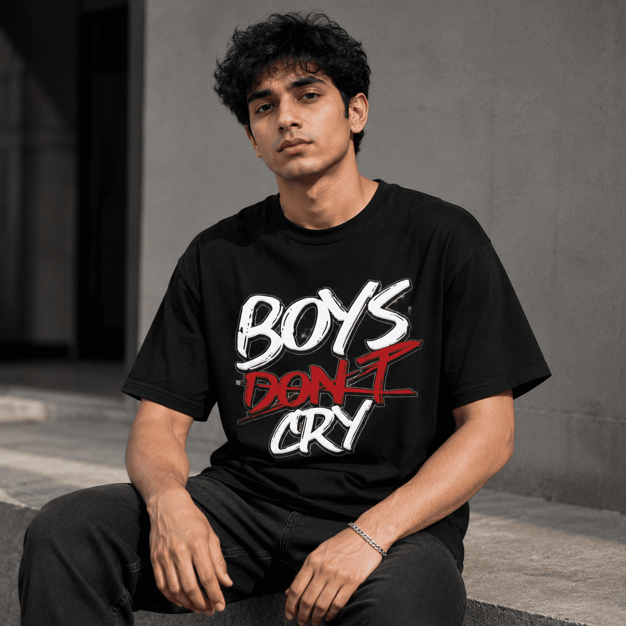 Boys Don't Cry Regular Fit Cotton T-Shirt