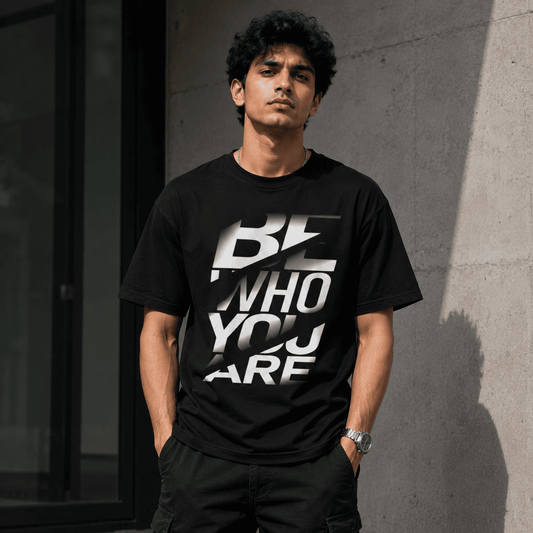 Be Who You Are Regular Fit Cotton T-Shirt