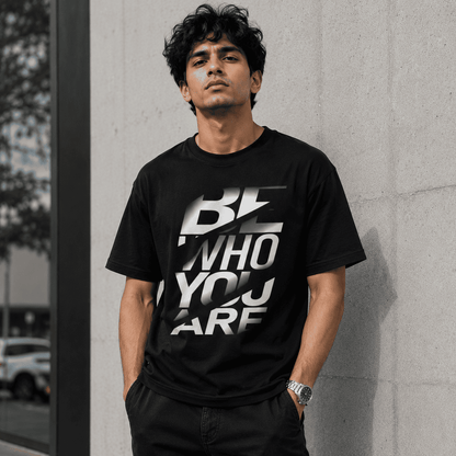 Be Who You Are Regular Fit Cotton T-Shirt