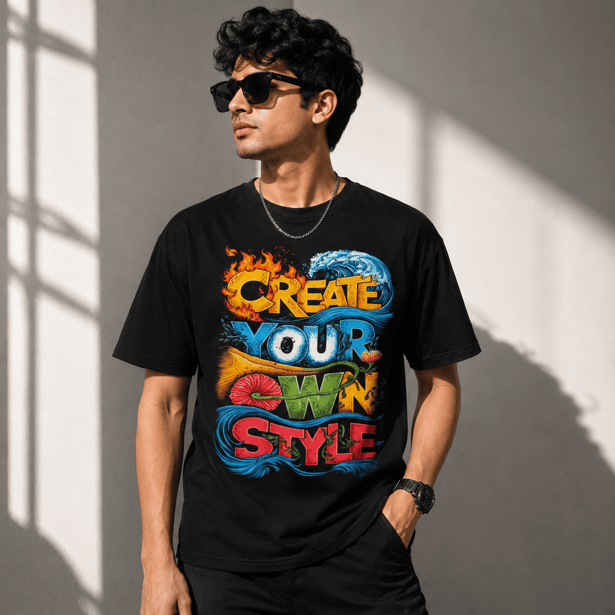 Create Your Own Style Regular Fit Cotton T-Shirt
