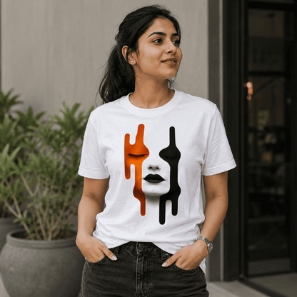 Eye Face Regular Fit Cotton T-Shirt