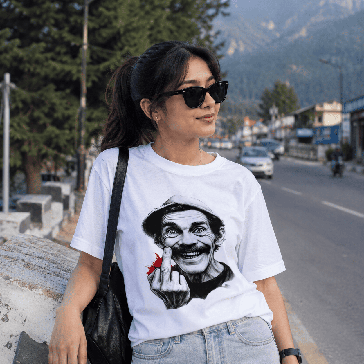 Fearless Rebel Regular Fit Cotton T-Shirt