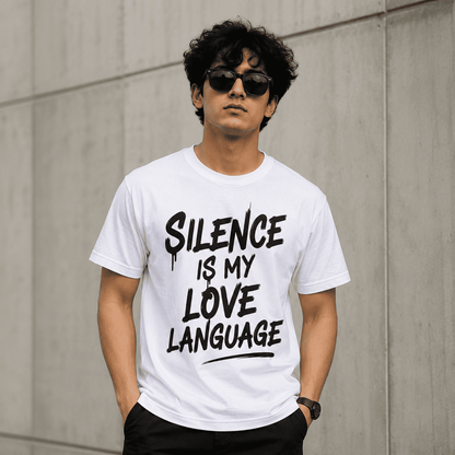 My Love Language Regular Fit Cotton T-Shirt