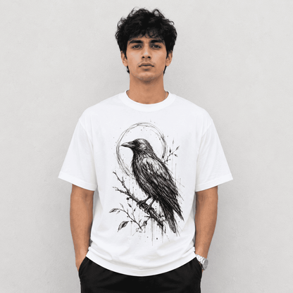 Bird Art Regular Fit Cotton T-Shirt