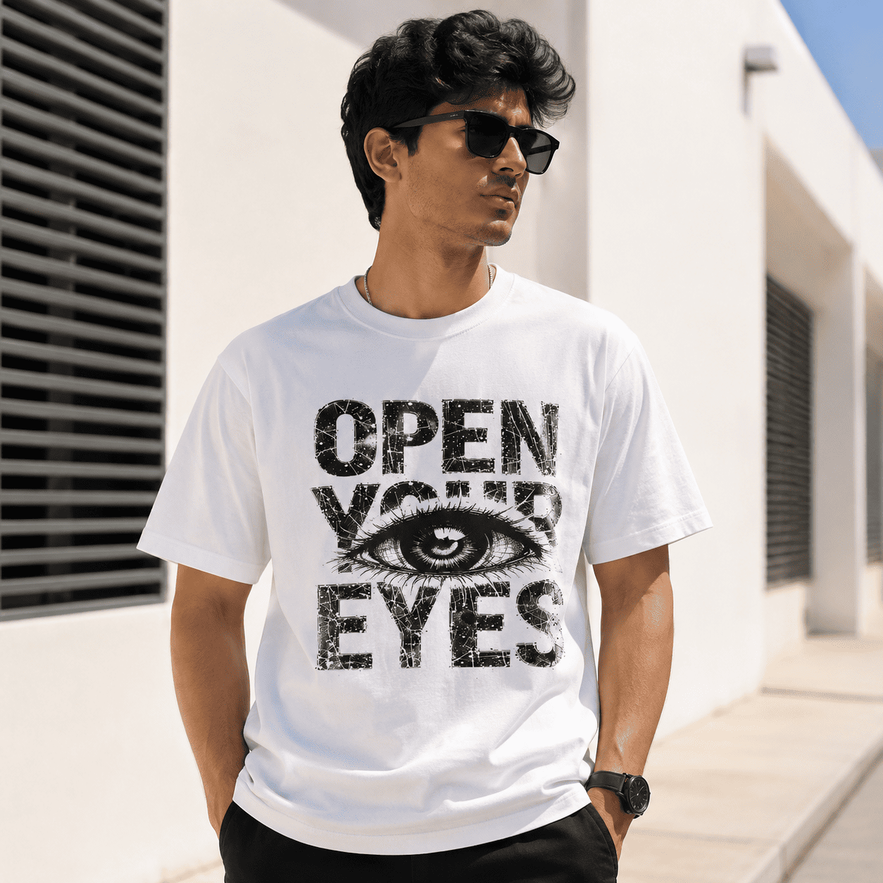 Open Your Eyes Regular Fit T-Shirt
