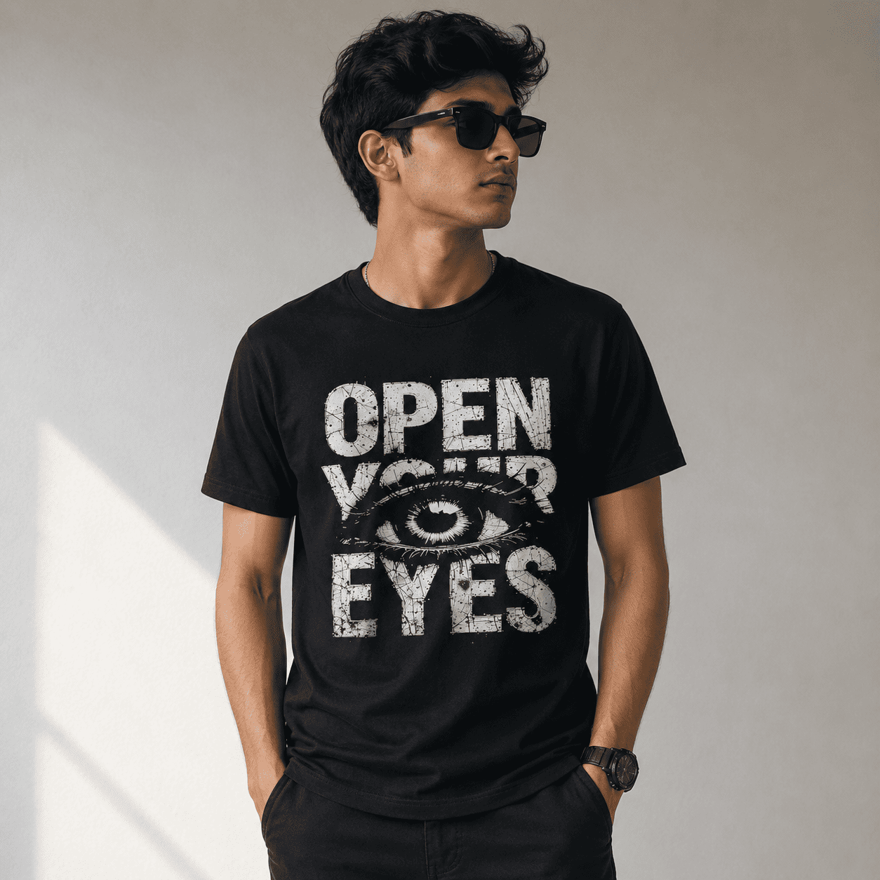 Open Your Eyes Regular Fit T-Shirt
