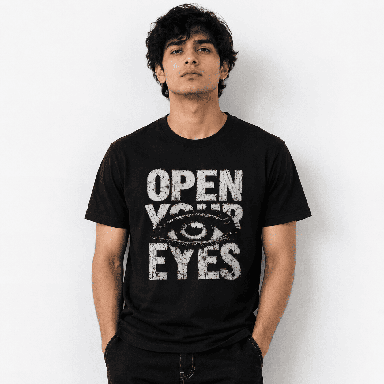 Open Your Eyes Regular Fit T-Shirt