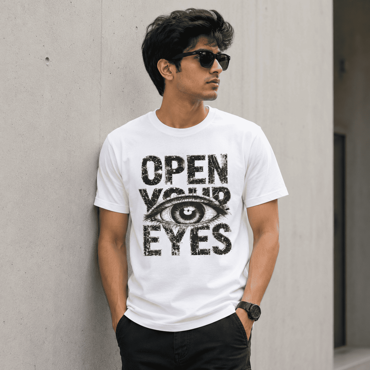 Open Your Eyes Regular Fit T-Shirt