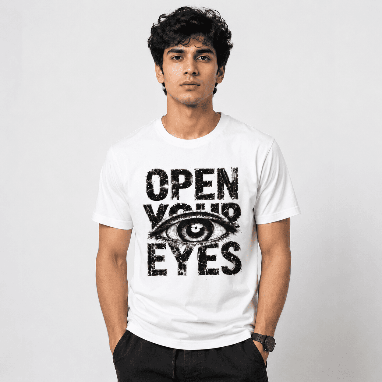 Open Your Eyes Regular Fit T-Shirt