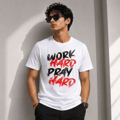 Work Hard Pray Hard Regular Fit T-Shirt