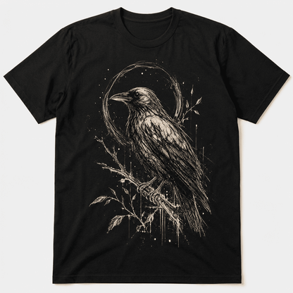 Bird Art Regular Fit Cotton T-Shirt