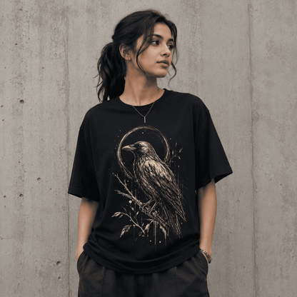 Bird Art Regular Fit Cotton T-Shirt