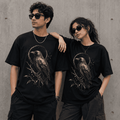 Bird Art Regular Fit Cotton T-Shirt